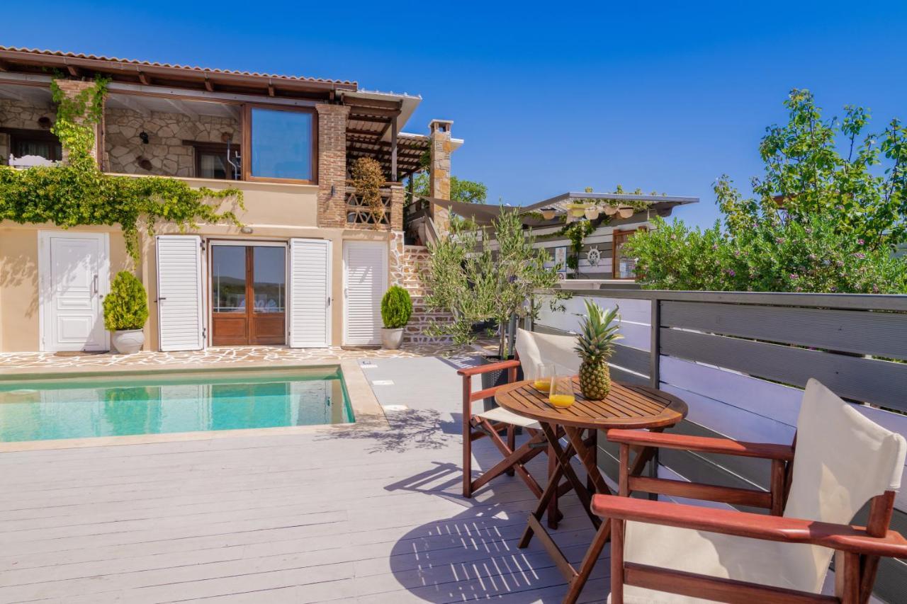 Villa Tramonto With Private Heated Pool, By Zantewize Volímai エクステリア 写真